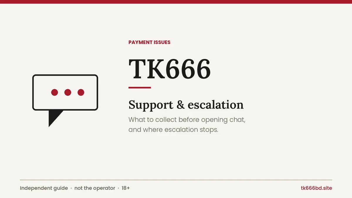 TK666 support and escalation guide cover for Bangladesh